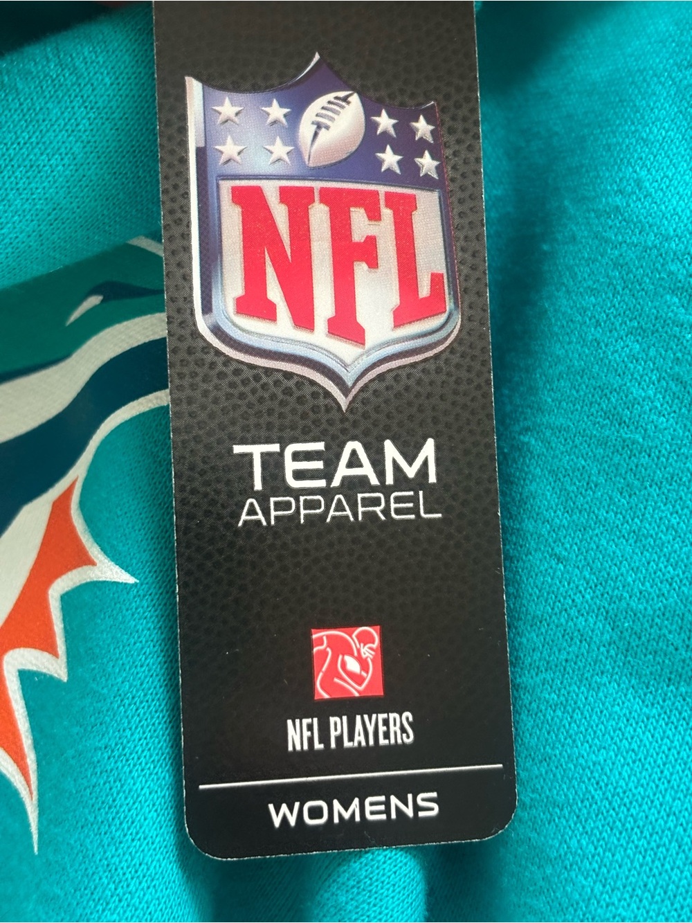 NWT Women’s Fanatics Miami Dolphins Teal Pullover Hoodie w/Tagovailo #1 Logo - Picture 8 of 12